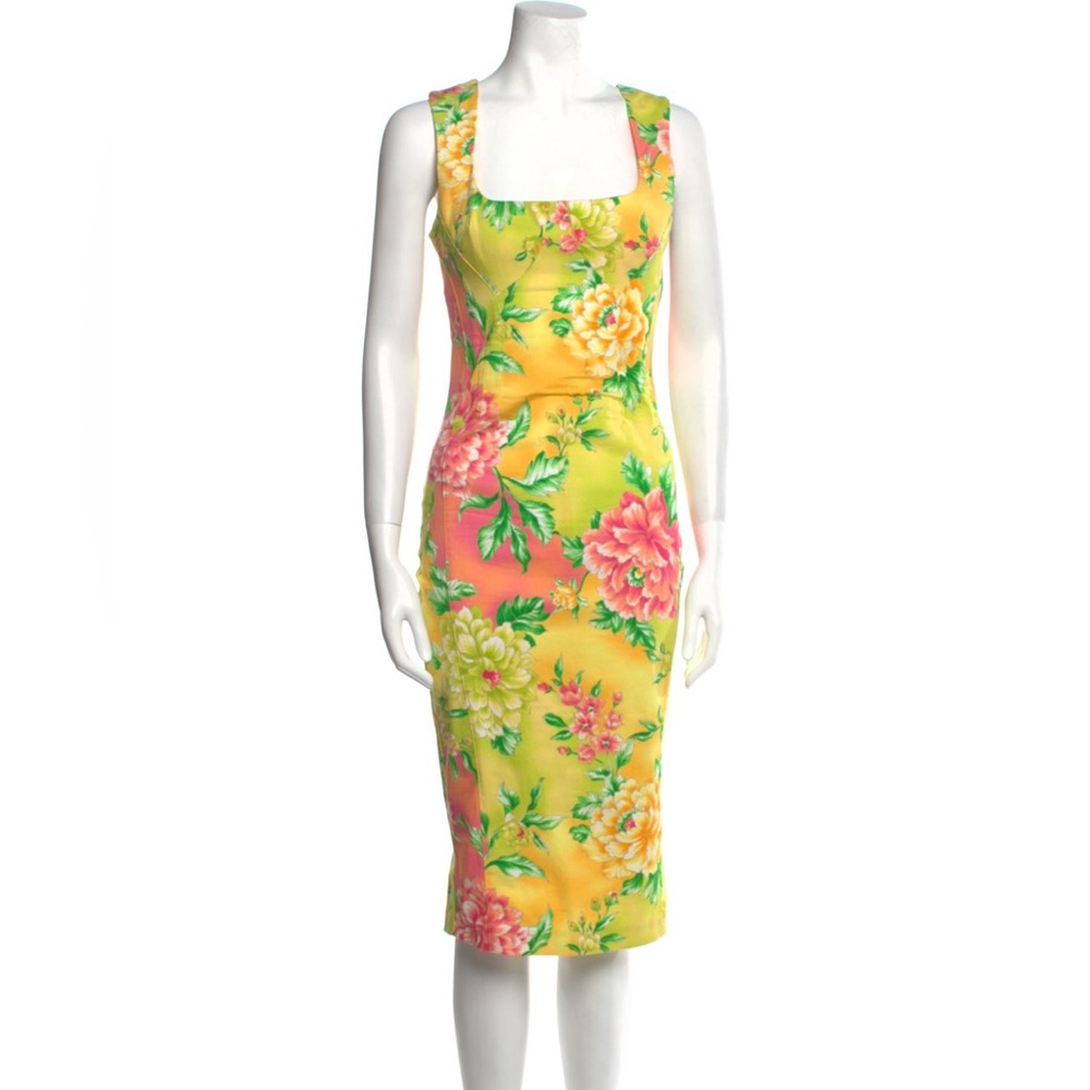 Dolce & Gabbana Floral Print MIDI Length Dress